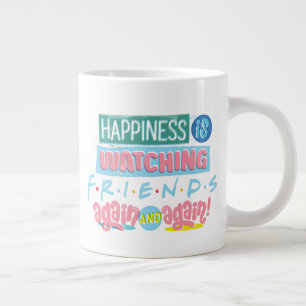 Grande Tasse Le bonheur regarde les amis™ encore et encore