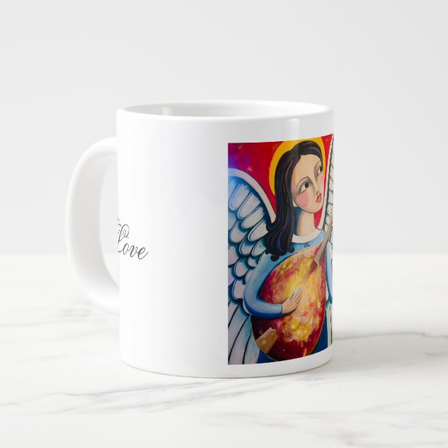 Grande Tasse Le café de Noël Angel (Devant gauche)
