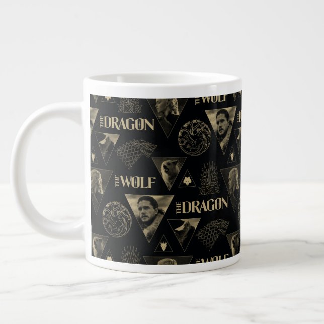 Grande Tasse Le Dragon et le Wolf Daenerys & Jon Motif (Gauche)