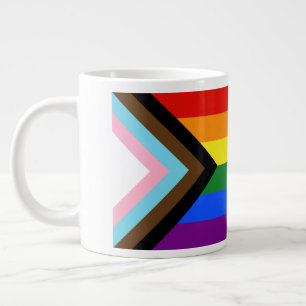 Grande Tasse Le drapeau de fierté Progress de SlipperyJoe six h