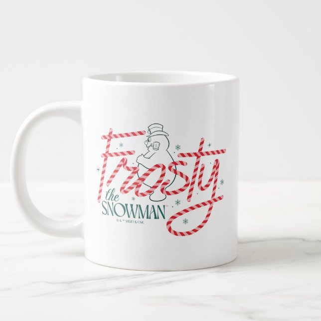Grande Tasse Le logo du Sucre de canne Snowman Frosty (Gauche)