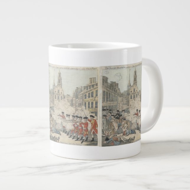Grande Tasse Le massacre sanglant - Paul Revere (1770) (Devant droit)