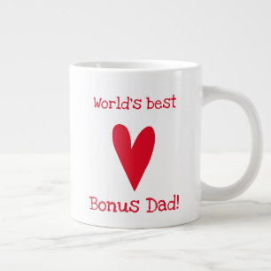 Grande Tasse Le meilleur papa de bonus du monde !   Fête des pè