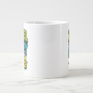 Grande Tasse Le Padel Est Mon Endroit Heureux Rétro Sport
