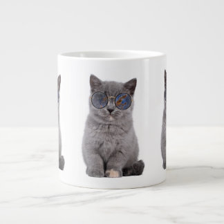 Grande Tasse Le regard galactique Le Kitty Stellar dans les lun