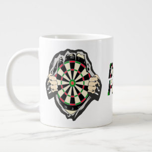 Grande Tasse Le tableau de fléchettes sur votre poitrine Peur d