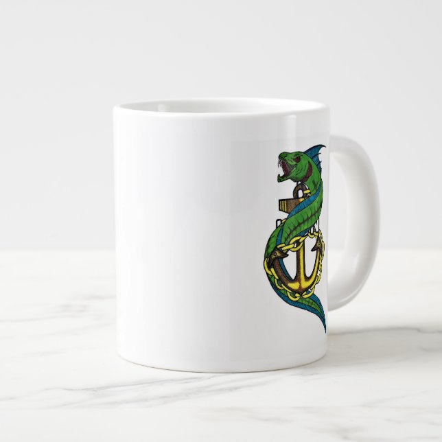 Grande Tasse Le vrai café en chef (Devant droit)
