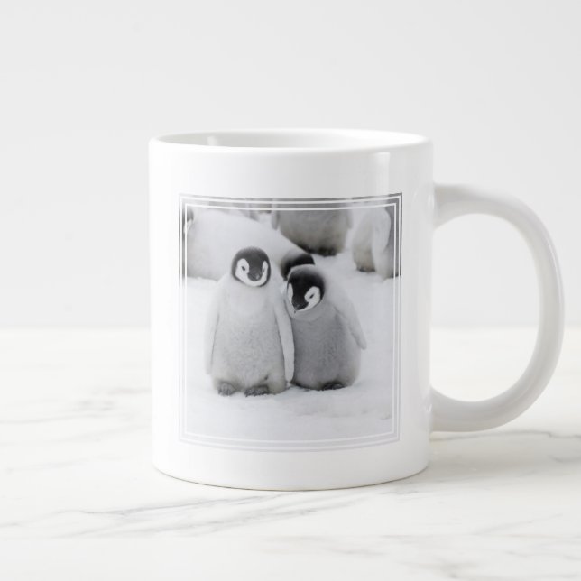 Grande Tasse L'empereur Penguin Chicks sur la glace en Antarcti (Droite)