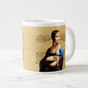 Grande Tasse Léonard de Vinci Lady avec Ermine