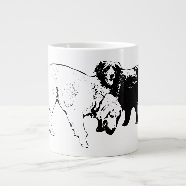 Grande Tasse Les amis sur le chemin de la feuilles (Devant)