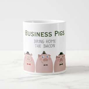 Grande Tasse Les cochons d'affaires ramènent chez eux Le mème a