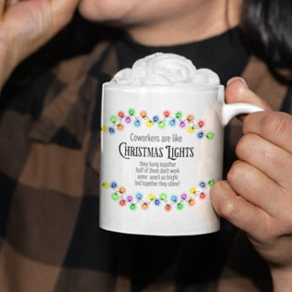 Grande Tasse Les collègues sont comme Noël Lumières Coworker Ca