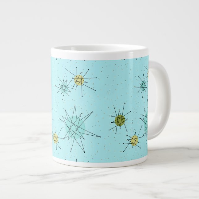 Grande Tasse Les étoiles atomiques bleues d'Oeuf de Robin (Devant droit)