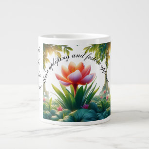 Grande Tasse Les fleurs de safran dégagent de la chaleur, de la