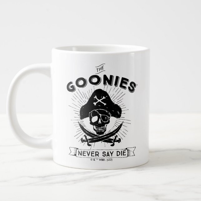 Grande Tasse Les Goonies "Ne jamais dire mourir" Pirate Badge (Gauche)