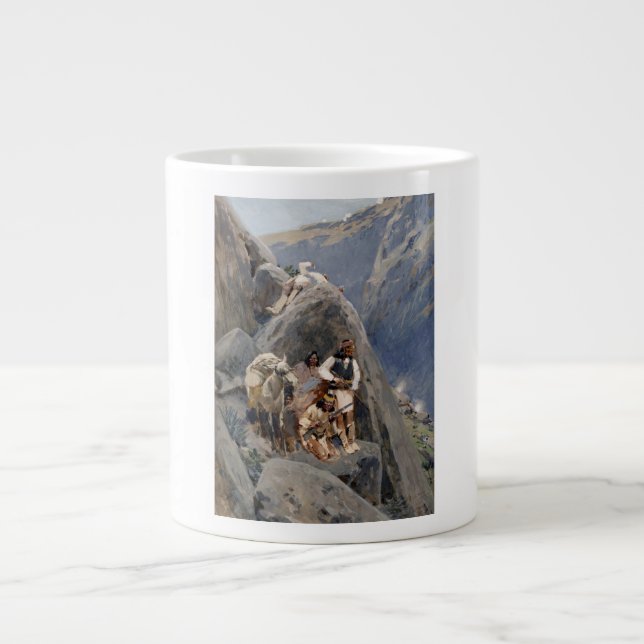 Grande Tasse Les guerriers d'Apache : une embuscade sur la cava (Devant)