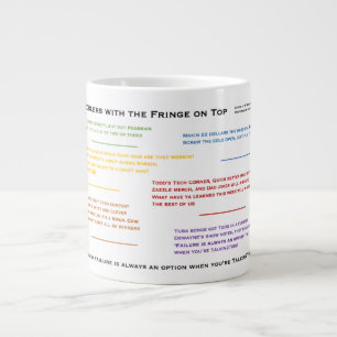 Grande Tasse Les jeunes avec la frange en haut