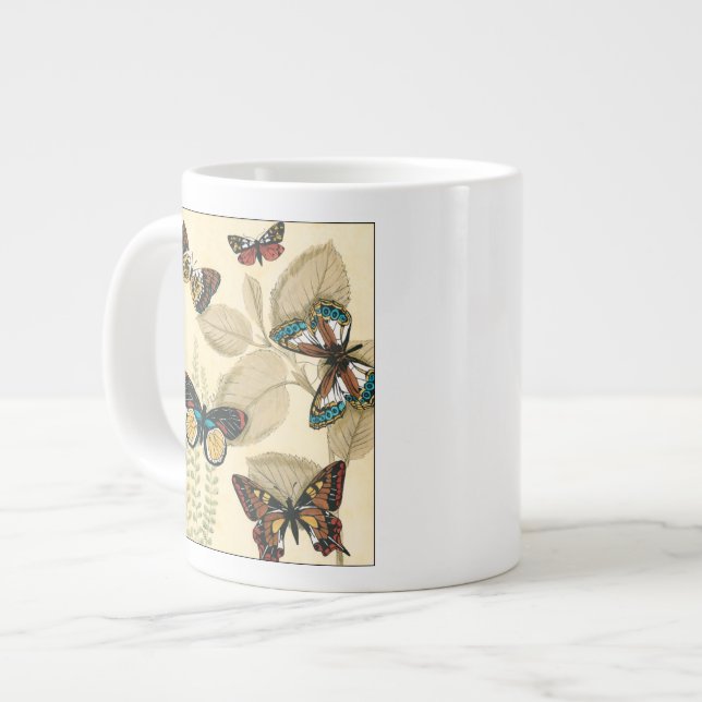Grande Tasse Les papillons qui dorment sur les Feuilles (Devant gauche)