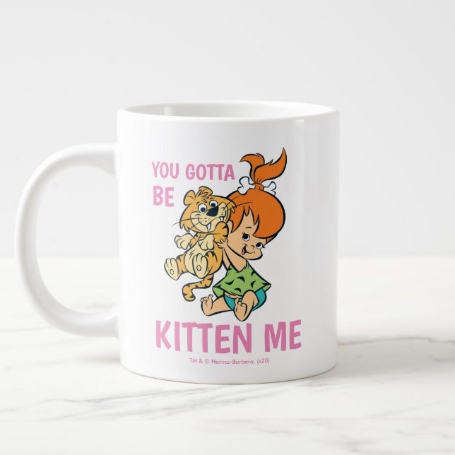 Grande Tasse Les Pierrafeu | Galets et son tigre (Gauche)