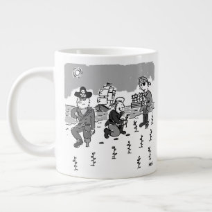 Grande Tasse Les pirates jardinent à l'aide d'une jambe en bois