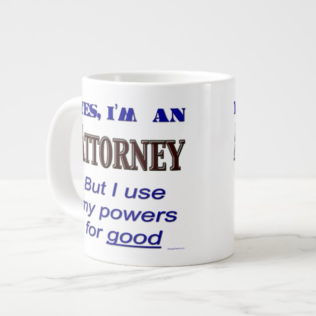 Grande Tasse Les pouvoirs du procureur pour la bonne purée de c (Devant gauche)