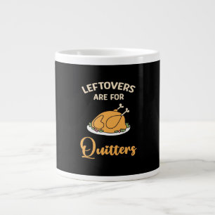 Grande Tasse Les Restes Sont Pour Quitters Drôle Pie Thanksgivi