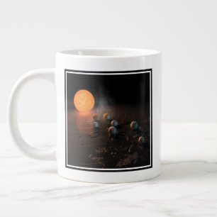 Grande Tasse Les Sept Planètes De Trappist-1 En Orbite Autour D