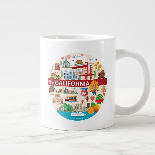 Grande Tasse Les voyages en Californie (Droite)