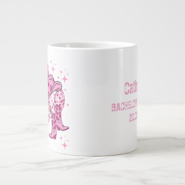 Grande Tasse Lets Go Girls Disco Cowgirl Bachelorette Party (Devant)
