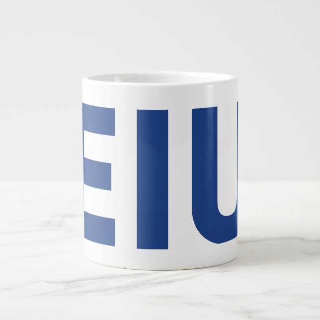Grande Tasse LETTRE bloc EIU (Devant)