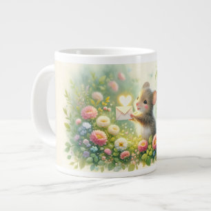 Grande Tasse Lettre d'amour de souris de cottage Prairie