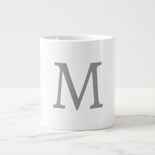 GRANDE TASSE LETTRE INITIALE GRECQUE CHIC MOYENNE