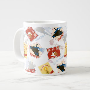 Grande Tasse L'Express polaire   Motif d'autocollant rétro