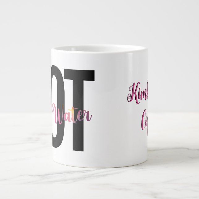 Grande Tasse L'Humour de l'artiste, Café NON Peindre l'eau drôl (Devant)