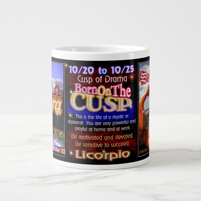 Grande Tasse Licorpio - tranchant de zodiaque de Scorpion de (Devant)