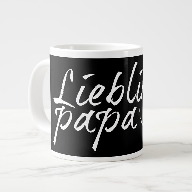 Grande Tasse Lieblingspapa - weißer Schriftzug 0001 (Devant gauche)