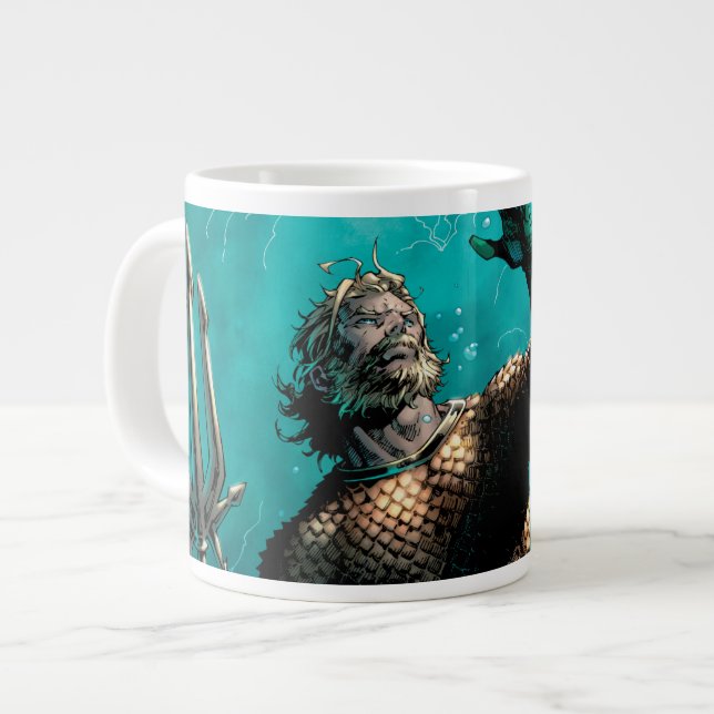 Grande Tasse Ligue Justice #10 Aquaman Noyé Variant de Terre (Devant gauche)