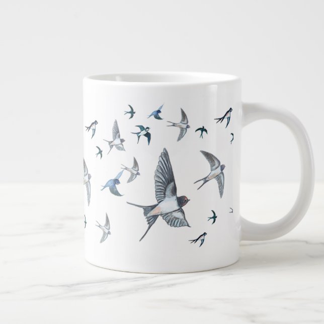 Grande Tasse L'Illustration De L'Avalière Volante (Droite)