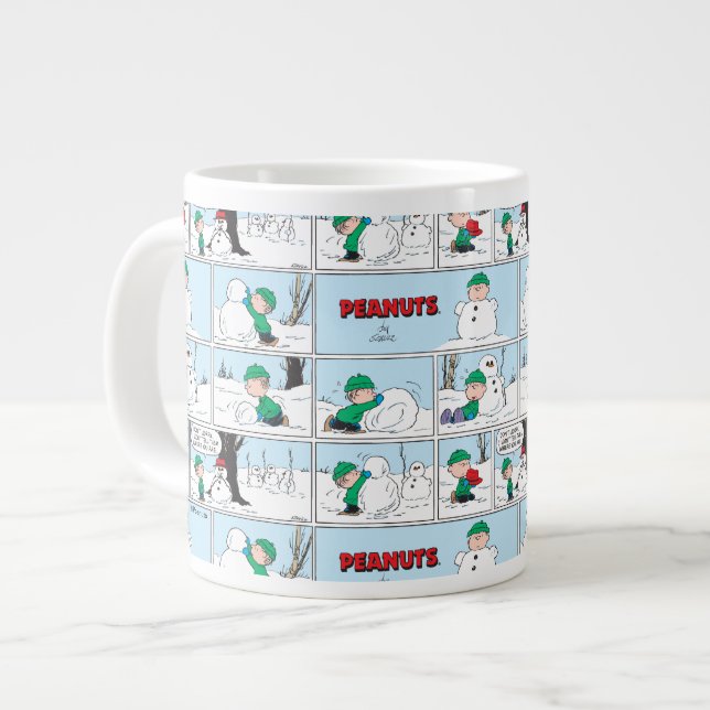 Grande Tasse Linus Construit Un Snowman (Devant gauche)