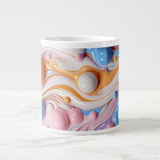 Grande Tasse Liquide coloré avec bulles