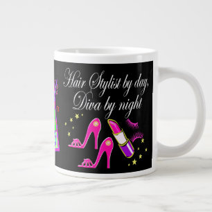 GRANDE TASSE LISTE DES CHEVEUX PAR JOUR DIVA PAR NUIT PERSONNAL