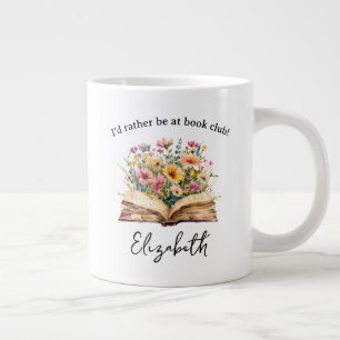 Grande Tasse livre amoureux personnalisé livre aquarelle