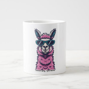 Grande Tasse Llama dit que tu déchires Pose excentrique avec