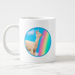 Grande Tasse Llama Licking Rainbow