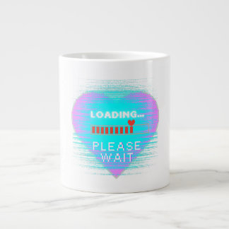 Grande Tasse Loading Heart Retro Gamer