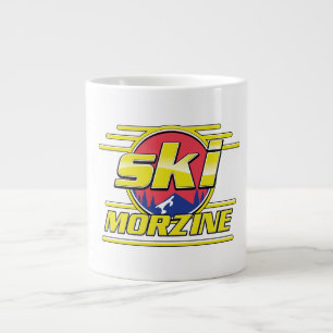 Grande Tasse Logo de Morzine France Ski 80s