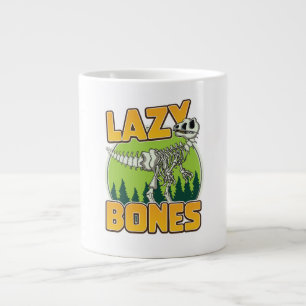 Grande Tasse Logo du dessin animé Lazy Bones