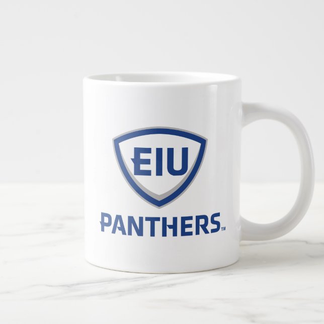 Grande Tasse Logo Eastern Illinois Panthers Shield & Wordmark (Droite)