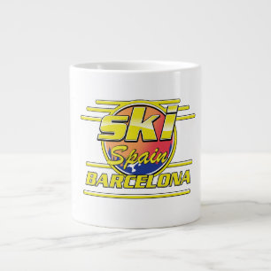 Grande Tasse Logo Espagne Barcelone à Ski
