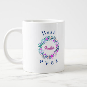 Grande Tasse Logo mignon Meilleure Tante Jamais Mot Art